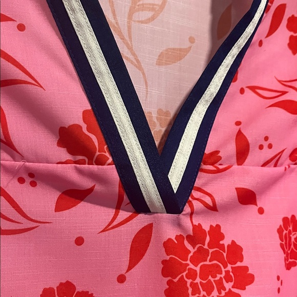 THML Pink Floral Boho Blouse Ruffle Sleeve Boutique Top NWOT xs - Picture 4 of 6